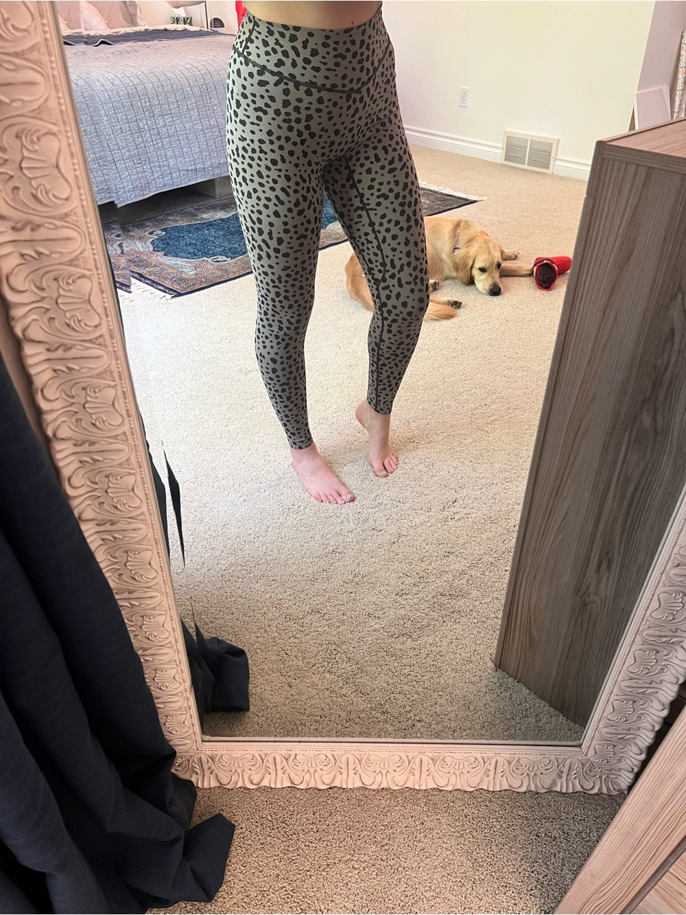 Balance Athletica (Vitality) Leopard Print High-Waist Leggings - Grey & Black